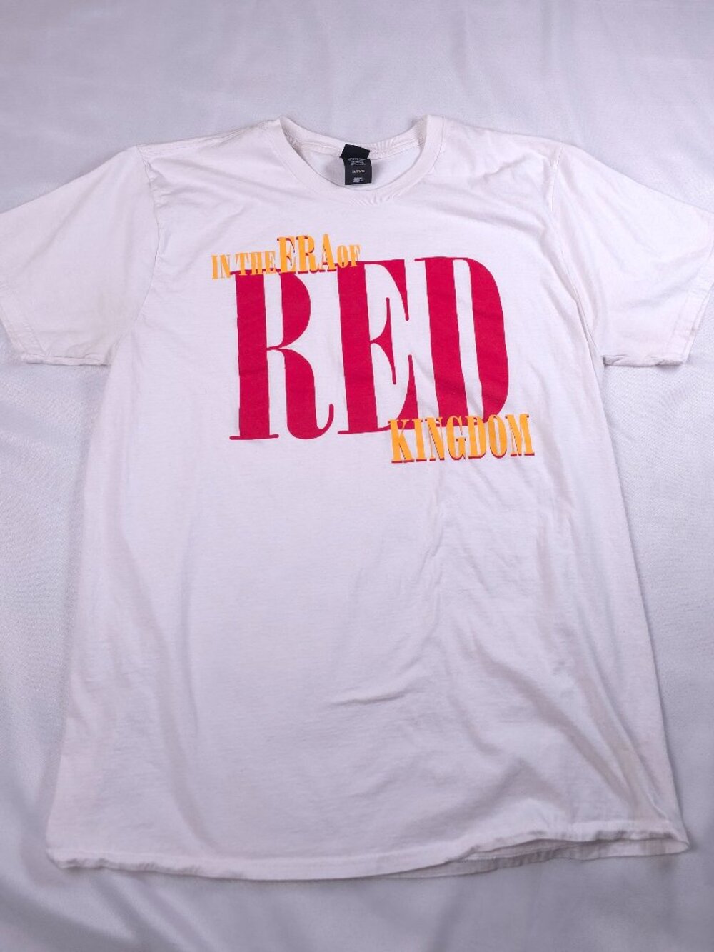 Kansas City Chiefs Era of Red Kingdom T-Shirt XL White Perfect Tee NFL Football